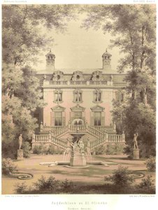 Berlin Jagdschloss Glienicke vista frontal de Ferdinand von Arnim