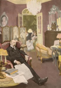Ah, esse foi um sonho lindo: uma árvore de Natal e nela todos os amantes da minha esposa estavam pendurados! de Ferdinand von Reznicek