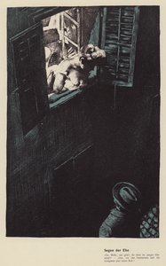 Bênçãos do casamento (lito colorido) de Ferdinand von Reznicek