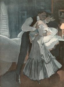 Deixe-me colocar rapidamente a gaiola, Hansi observa. de Ferdinand von Reznicek