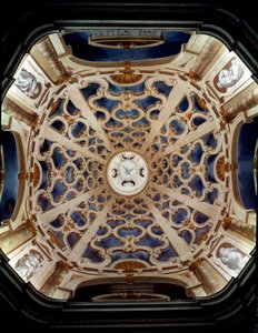 Arte Barroca: Abóbada da Igreja da Assunta decorada por Ferdinando Maria Galli dit Ferdinando Galli da Bibiena (1657-1743) Sabbioneta Itália