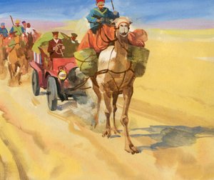 Corrida de dez mil milhas (guache sobre papel)