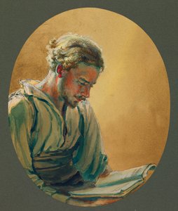 Um jovem a ler em Gustrow de Fernand Barbier