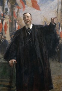 Paul Déroulède 1846-1914 Discursando em Bougival, janeiro de 1913