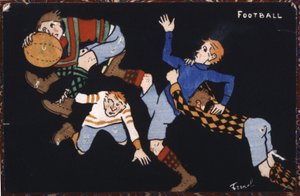 Futebol, início do século XX (ilustração) de Fernand Fernel