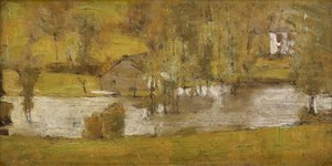 Um Fosset; La Crue, 1881 de Fernand Khnopff
