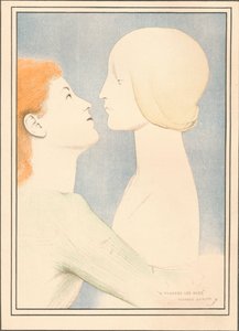 A Travers Les Ages, c1895 de Fernand Khnopff