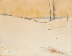 Na neve, C. 1916 de Fernand Khnopff