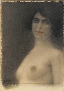 Cabelo preto, 1914 de Fernand Khnopff