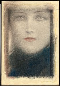 Cabeça de uma mulher, c.1910 de Fernand Khnopff