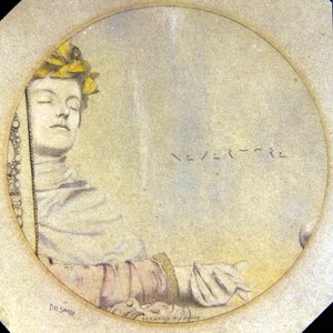 Nevermore (lápis e gizes coloridos sobre papel) de Fernand Khnopff