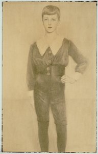 Príncipe Leopoldo da Bélgica, Duque de Brabante, 1913 de Fernand Khnopff