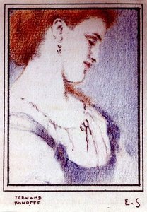 Os Pensamentos de Eugene Smits de Fernand Khnopff
