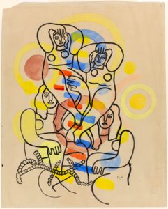acrobatas de Fernand Leger