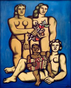 Komposition mit drei Schwestern von Fernand Leger