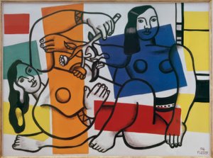 Duas mulheres com flores de Fernand Leger