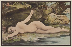 Trinta graus na sombra (lito a cores) de Fernand Lematte