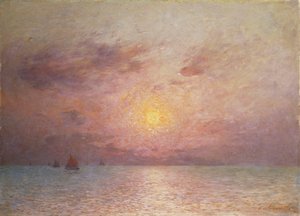 Navegando no Mar, à Noite; Veleiros no mar, noite