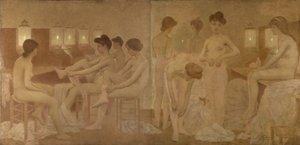 As Bailarinas, entre 1905 e 1909 (óleo sobre tela) de Fernand Pelez