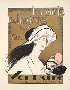 Anúncio para Verlaine, da Bon Ton Gazette, pub. 1920 (estêncil) de Fernand Siméon