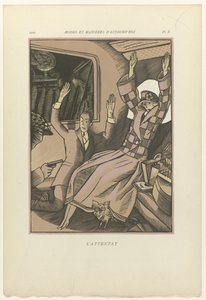 Modas e Maneiras de Hoje, 1922, Pl. 10: O Ataque de Fernand Siméon