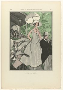 Modas e maneiras de hoje, 1922, Pl. 5: Nas corridas de Fernand Siméon