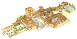 Alhambra, Granada, Espanha. Palácios reais