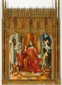 Jesus Cristo abençoando a Igreja e os Sinagogas ... de Fernando Gallego
