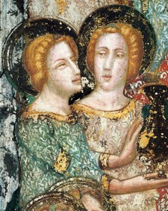 Fresco da capela de São Miguel: cenas das alegrias da Virgem Maria