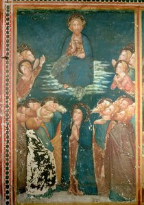 A Ascensão de Cristo Cercado por Apóstolos e a Virgem Maria (fresco)