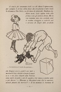 Ilustração de um livro infantil, c.1920-30 de Filiberto Scarpelli