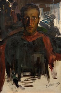 Retrato do poeta Nikolay Gumilyov 1886-1921