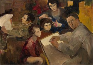 Auto-retrato com a família