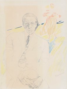 Auto-retrato. de Filipp Andreyevich Malyavin