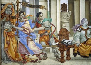 São João Evangelista reanimando a Drusiana de Filippino Lippi