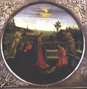 A Adoração do Menino Jesus de Filippino Lippi