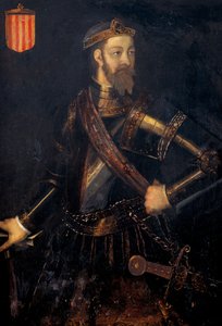 Retrato de Ramon (Raymond) Borell I (972-1017), conde de Barcelona, Gerona e Ausona de Filippo Ariosto