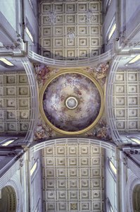 Vista do interior da cúpula, construída em 1425-46 de Filippo Brunelleschi