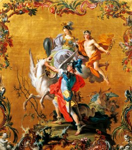 O Nascimento de Pegasus, de Filippo Falciatore (activo 1728-1768).