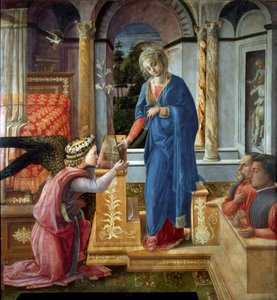 Pintura de Anunciação de Filippo Lippi (ca. 1406-1469) Roma Galleria Barberini