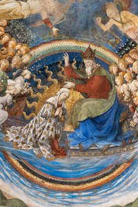 Coroação de Maria, detalhe