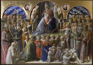 Coroação da Virgem (1441-1447, tempera sobre madeira) de Filippo Lippi