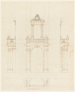 Caixa da porta e moldura de uma porta