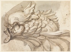 Desenho, cabeça de um golfinho, ca. 1775