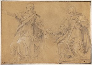 São Tiago Magno (?) e João Evangelista de Filippo Paladini