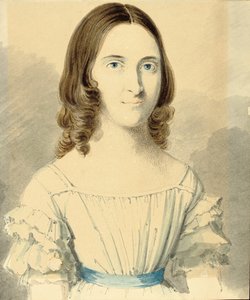 Um retrato de Christina Georgina Rossetti de Filippo Pistrucci