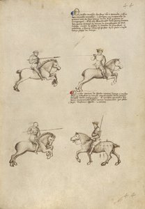 Combate equestre com lança e espada de Fiore Furlan dei Liberi da Premariacco