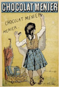 Publicidade para Chocolate "Menier", final do século XIX