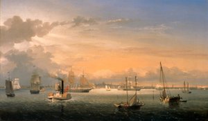 Porto de Boston de Fitz Henry Lane