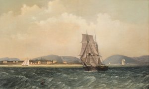 Fora do Monte Ilha Deserta, Maine, 1850